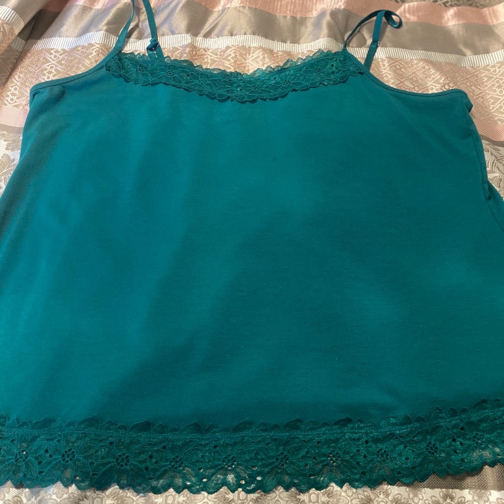 Green Lace Cami